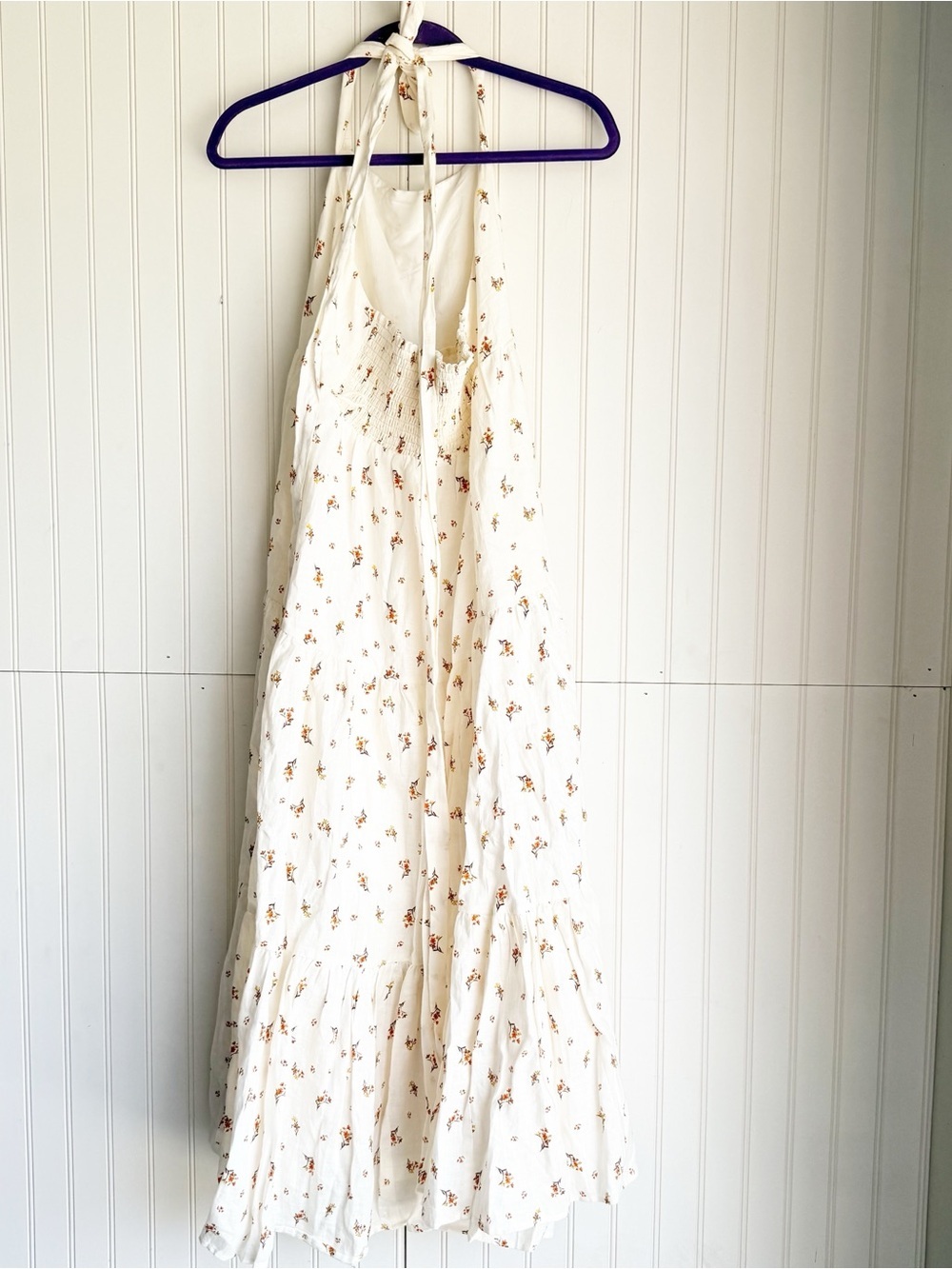 Kivari Size US 8 Daria Maxi Dress White Floral 100% Linen NEW! - Picture 10 of 10